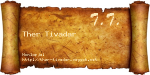 Ther Tivadar névjegykártya